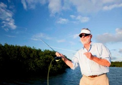 Sandy realized that fly fishing was not widely known in the region, and needing an outlet to stay active and engaged, he started a fly-fishing school in 1989. 